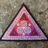 Celtic Triskelion Triangle Embroidered Patch by Cosmic-Corner