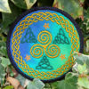 Celtic Triskelion Circular Embroidered Patch by Cosmic-Corner