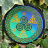 Celtic Triskelion Circular Embroidered Patch by Cosmic-Corner