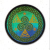 Celtic Triskelion Circular Embroidered Patch by Cosmic-Corner