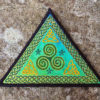 Celtic Triskelion Triangle Embroidered Patch by Cosmic-Corner