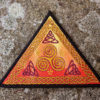 Celtic Triskelion Triangle Embroidered Patch by Cosmic-Corner