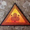 Celtic Triskelion Triangle Embroidered Patch by Cosmic-Corner