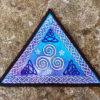 Celtic Triskelion Triangle Embroidered Patch by Cosmic-Corner