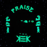 Praise Kek Embroidered Applique sew/iron-on patch - Cosmic-Corner