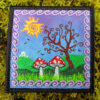 Fly Agaric Spiral Tree Embroidered Patch by Cosmic-Corner