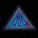 Druid Awen Triangular Embroidered sew/iron-on patch by Cosmic-Corner