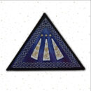 Druid Awen Triangular Embroidered sew/iron-on patch by Cosmic-Corner