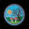 Fly Agaric Spiral Tree Round Embroidered Patch By Cosmic-Corner