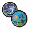 Fly Agaric Spiral Tree Round Embroidered Patch By Cosmic-Corner