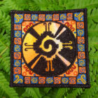 Hunab Ku Mayan Art Square Embroidered Patch by Cosmic-Corner