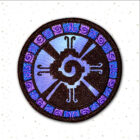 Hunab Ku Mayan Art Round Embroidered Patch by Cosmic-Corner