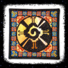 Hunab Ku Mayan Art Square Embroidered Patch by Cosmic-Corner