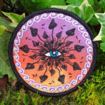 Shroom Time Magic Mushroom Round Embroidered Patch - Cosmic-Corner